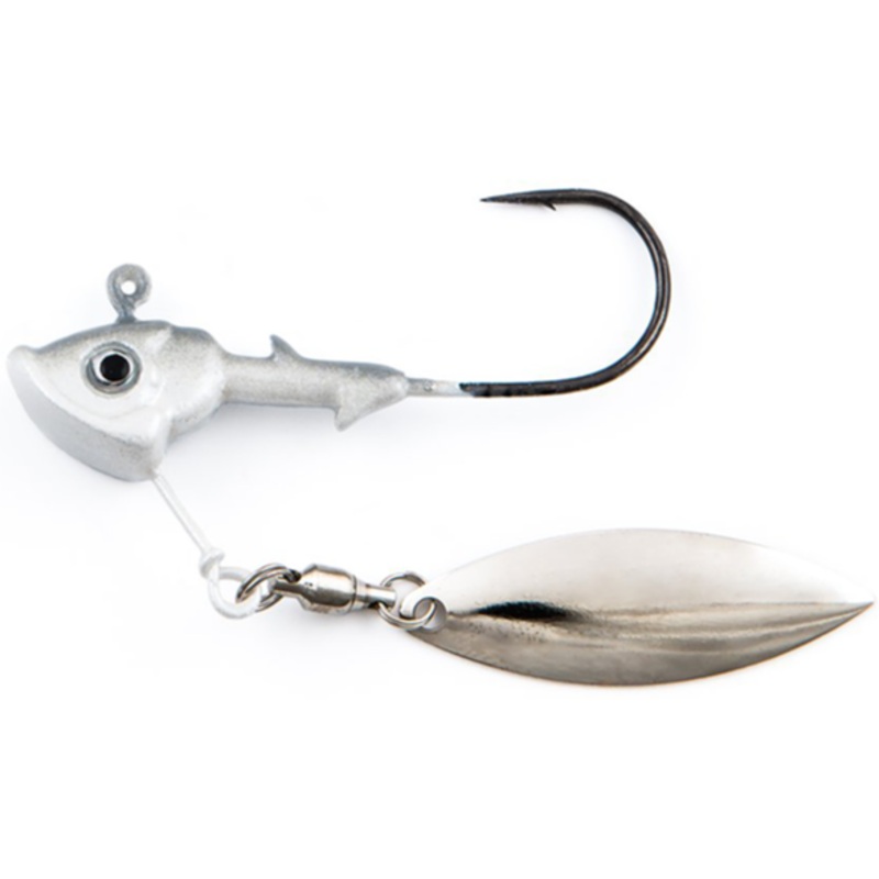 Fish Head Stand-Up Fish Head Spin Albino 1/2 oz