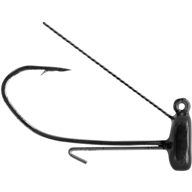 Strike King Tour Grade Weedless Ned Jig Head 3 pack Black 1/16 oz