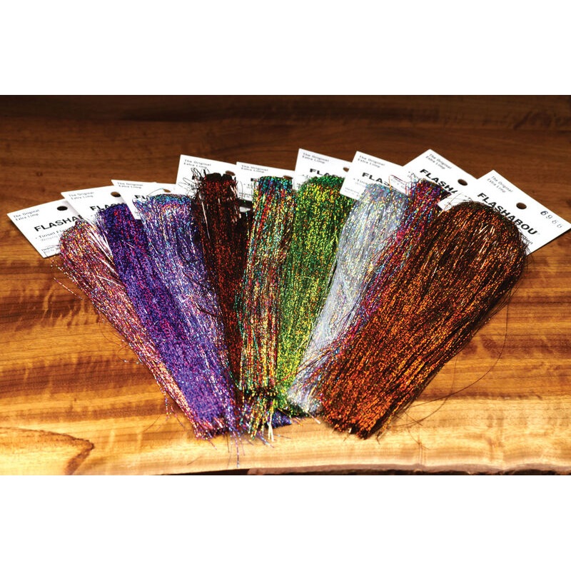 Hareline Holographic Flashabou Brown
