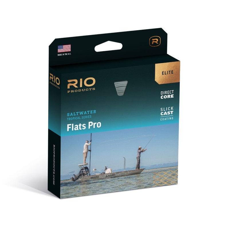 Rio Elite Flats Pro StealthTip Fly Line WF6F/I Clear / Aqua / Orange / Sand