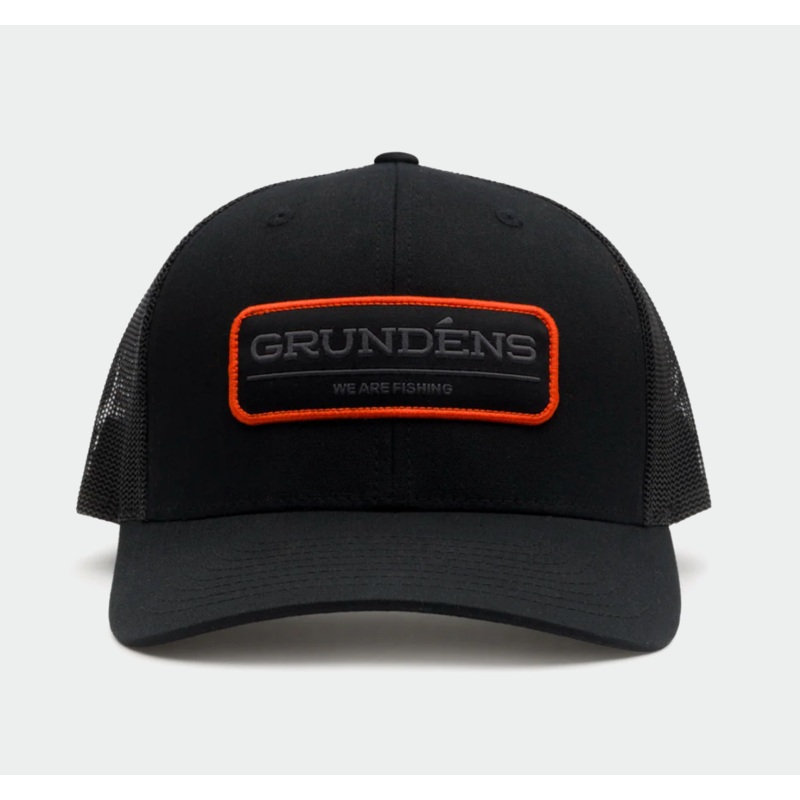 Grundens Men’s We Are Fishing Trucker Solid Black