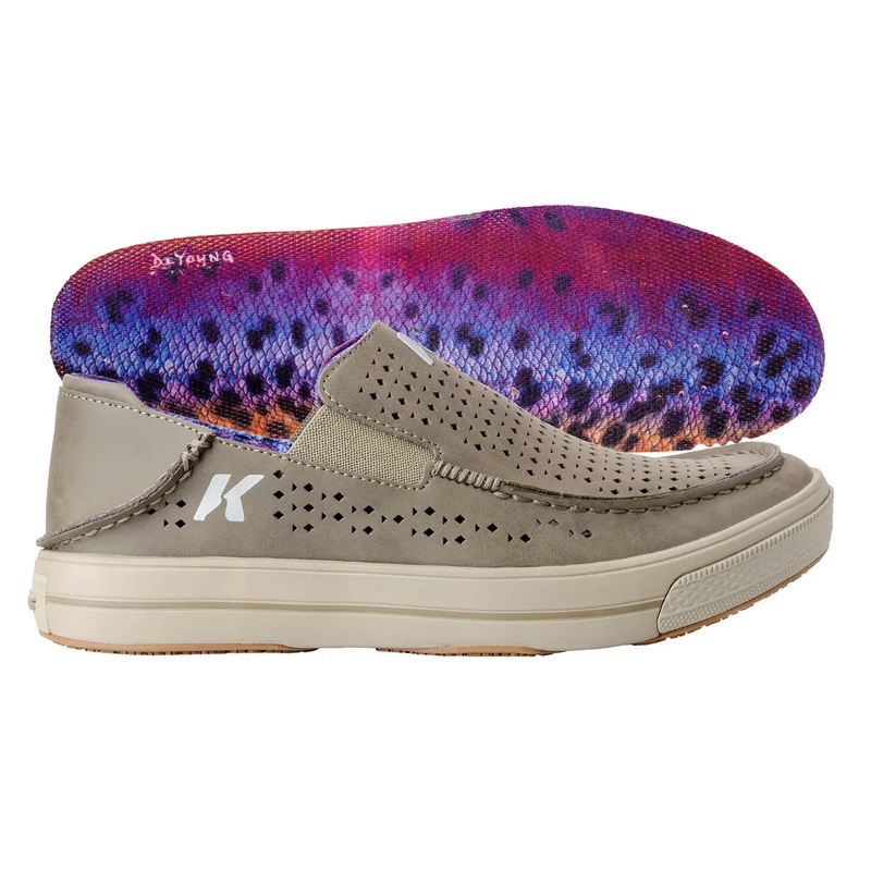 Korkers Fish Moc | Vented Rainbow Trout 8 Falcon