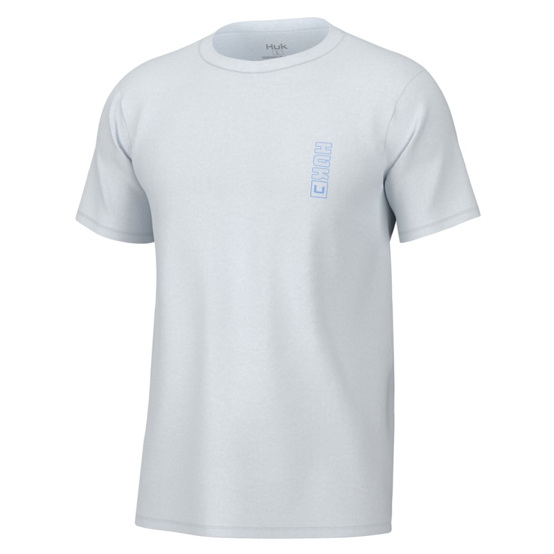 HUK RAD BASS TEE White Medium