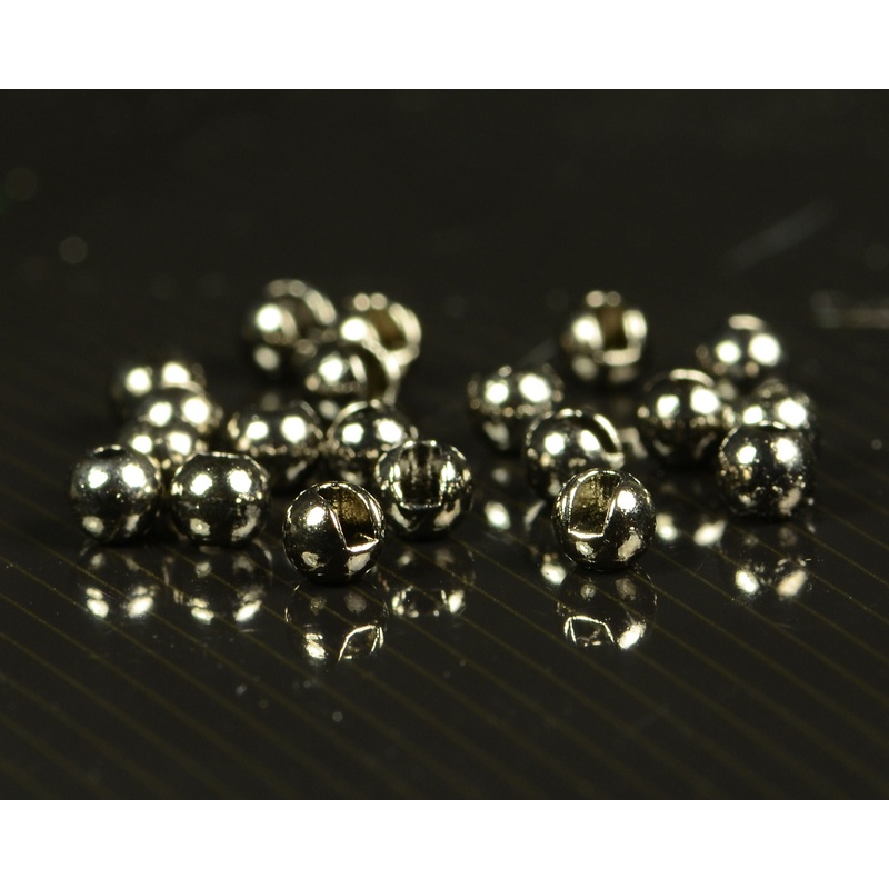 Hareline Slotted Tungsten Beads (Sizes 3.3mm-5.5mm) 1/8 (3.3mm) Black