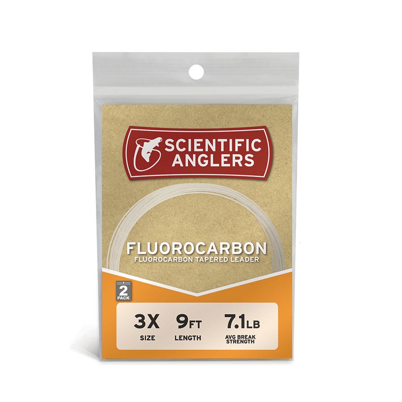 Scientific Anglers Fluorocarbon Freshwater/Saltwater Tapered 9 ft. 2 Pack Leaders 0X