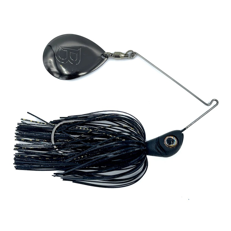 BIZZ BAITS BIZZ BLADE BIG THUMP Black and Gold 5/8