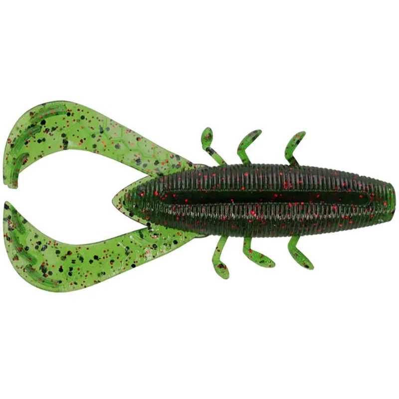 Gary Yamamoto Nuki Bug – 3.5 Inch #297 NF w/Large Green & Purple Flakes 3.5 inch – 6 pack