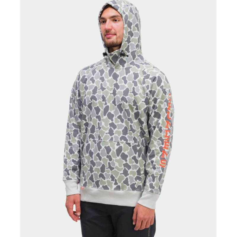 Grundens Dillingham Tech Hoodie “Tea Duck Camo” Medium