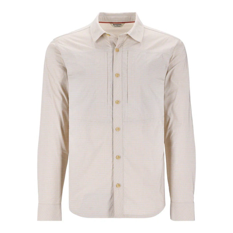 Simms – Men’s Stone Cold Long Sleeve Shirt Bimini Stone Cold Check M