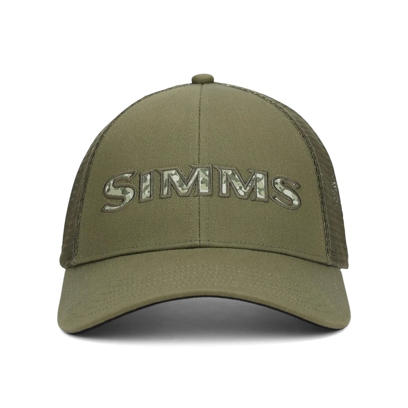 Simms Single Haul Trucker – Back Eddy Camo Fill Loden One Size