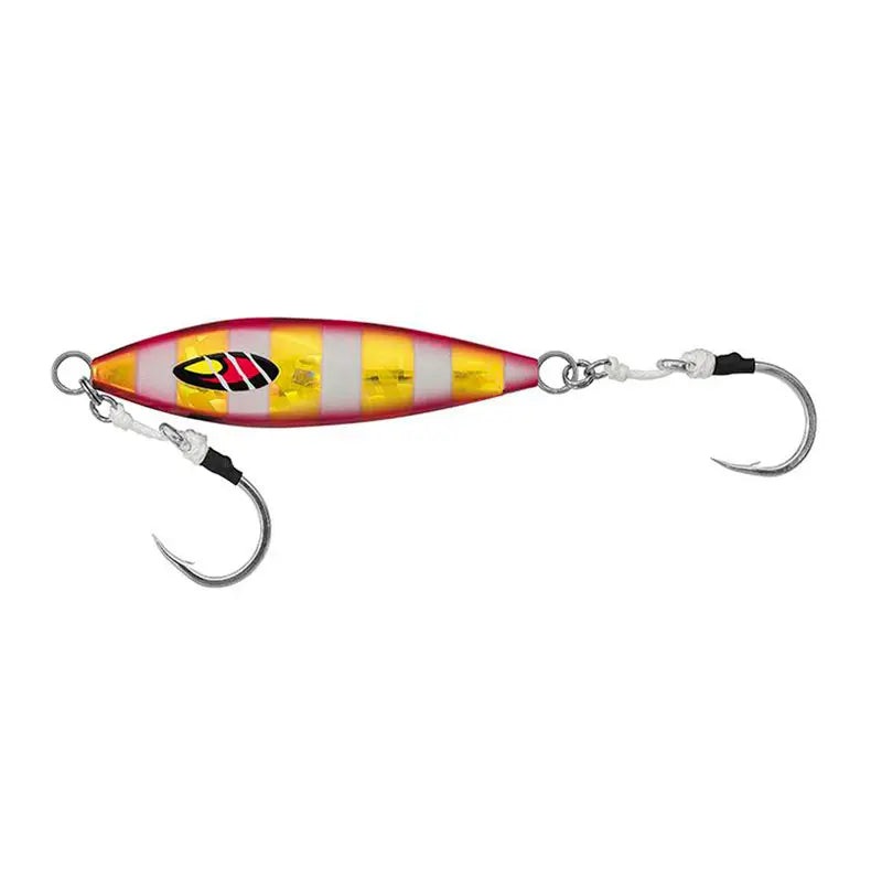 DAIWA MR SLOW JIG ZEBRA RED GOLD 180G