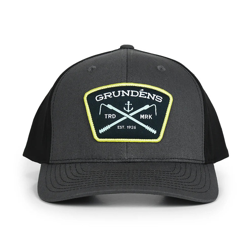 Grundens Gaff Trucker 312 Hat Charcoal/Black Charcoal/Black