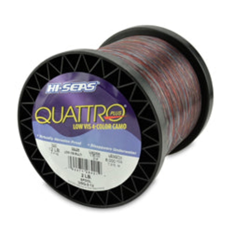 Hi-Seas Quattro Monofilament Line 1/4 lb Spool 8 lb