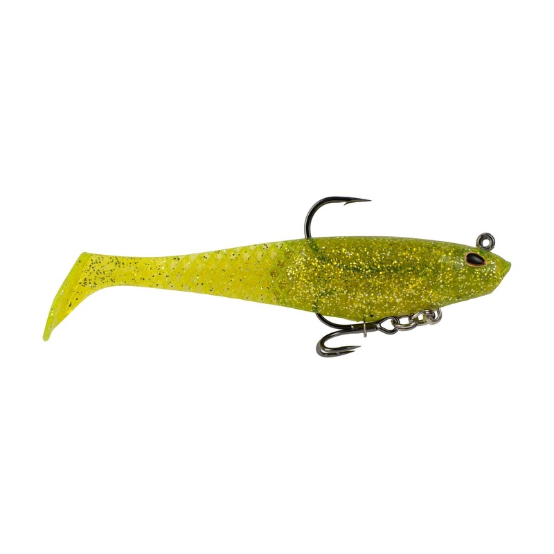 Berkley PowerBait Saltwater Pre-Rigged Cullshad Dark Night 4 in