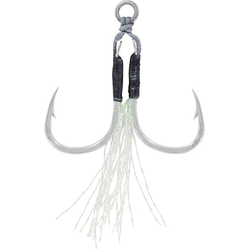 Daiwa Light Assist Feathered Hooks – 3 Pack #1 Hook Dual