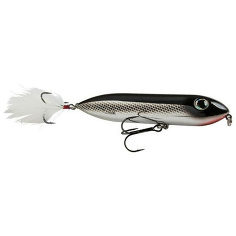 Heddon Super Zara Spook Topwater Walker – 4.5 Inch Black Shiner 4.5 inch – 3/4 oz