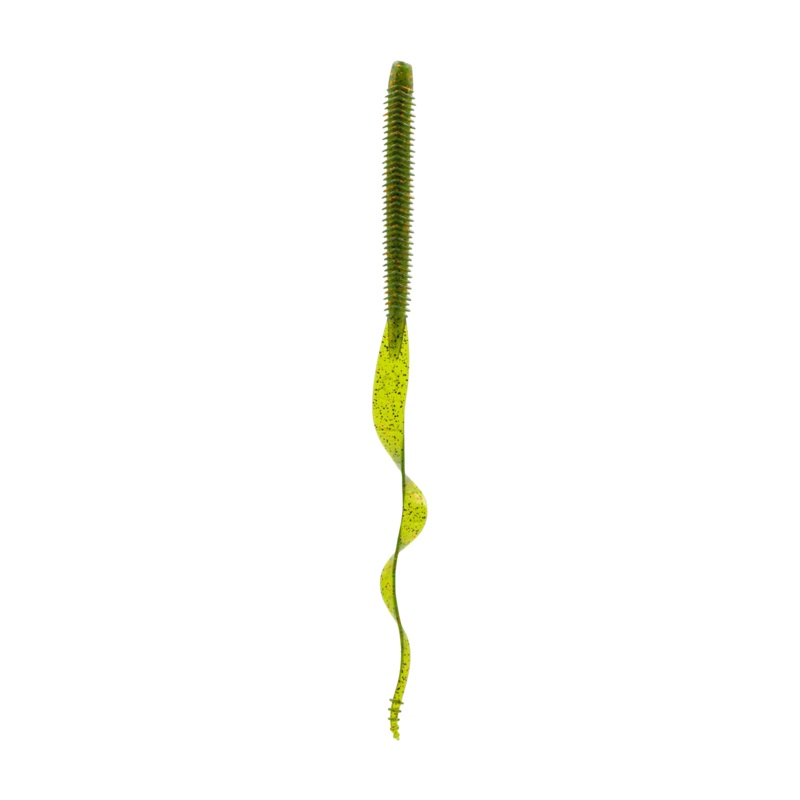6th Sense Boosa Ribbon Tail Worm – 9.6″ Blue Fleck Magic