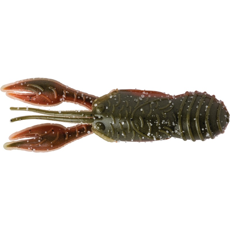 Great Lakes Finesse Micro Juvy Craw – 2 Inch Amber Black Green Red 2 inch – 8 pack