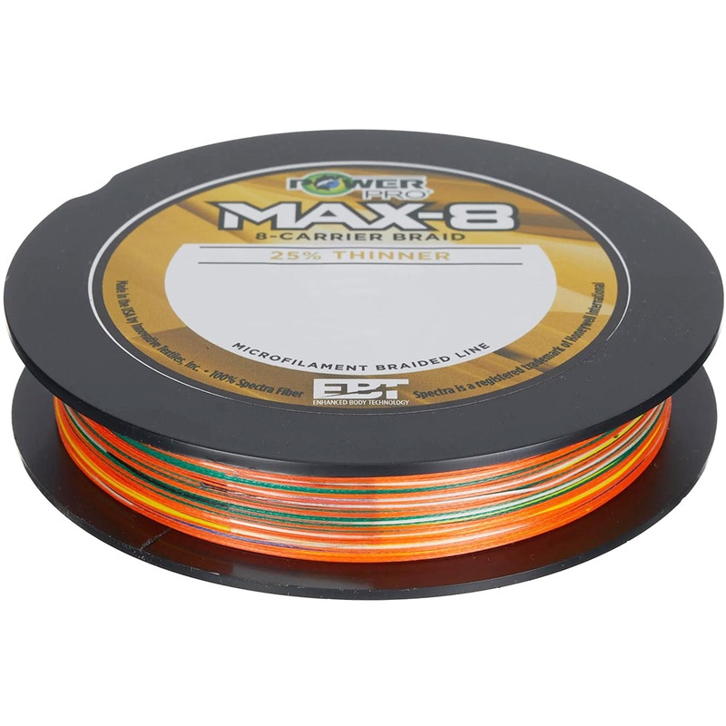Power Pro Maxcuatro Max 8 4 Color Metered Braid Standard Spool – 333 Yards 4 Color Metered 30 lb – 333 yards