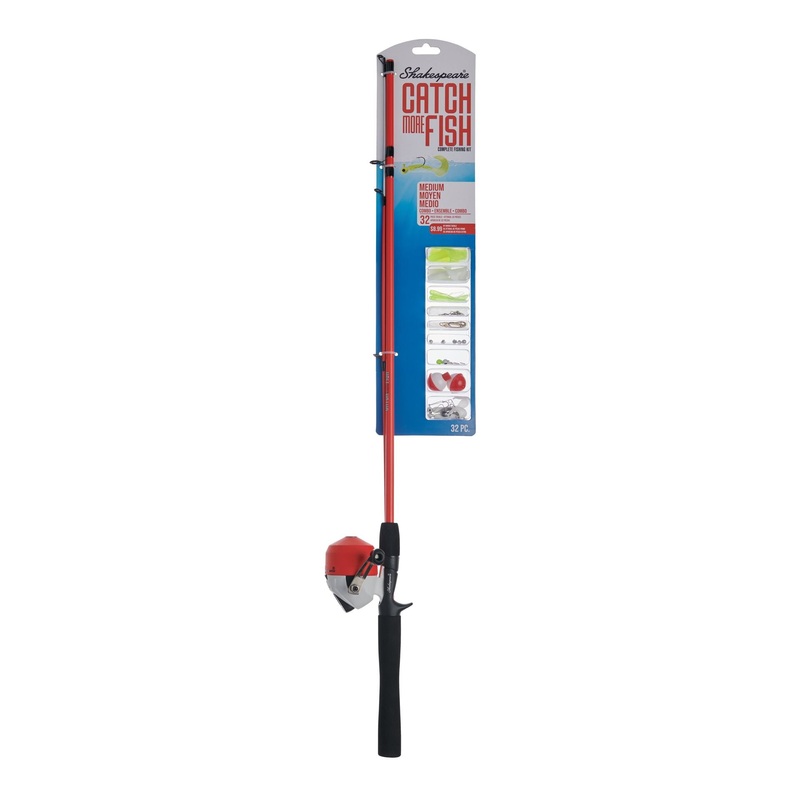 Shakespeare Catch More Fish Medium Spincast Kit