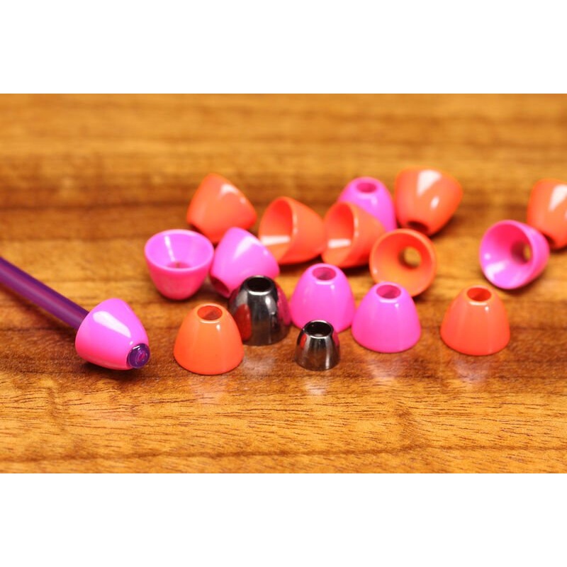 Hareline Tube Cone Heads 7/32 5.5mm Black Nickel