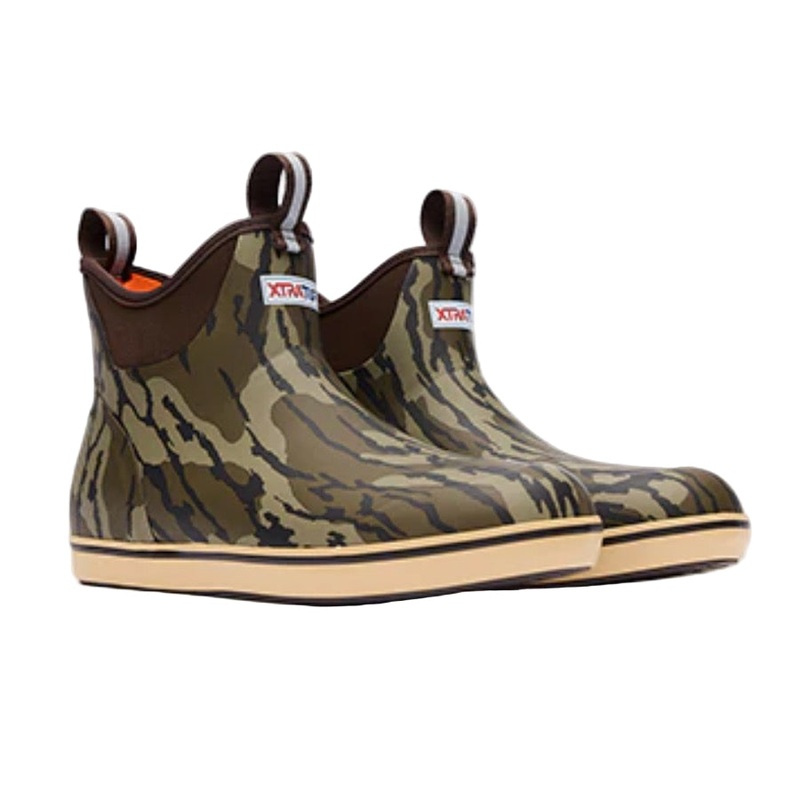 XTRATUF MOSSY OAK 6″ ANKLE DECK BOOT BOTTOMLANDS 8