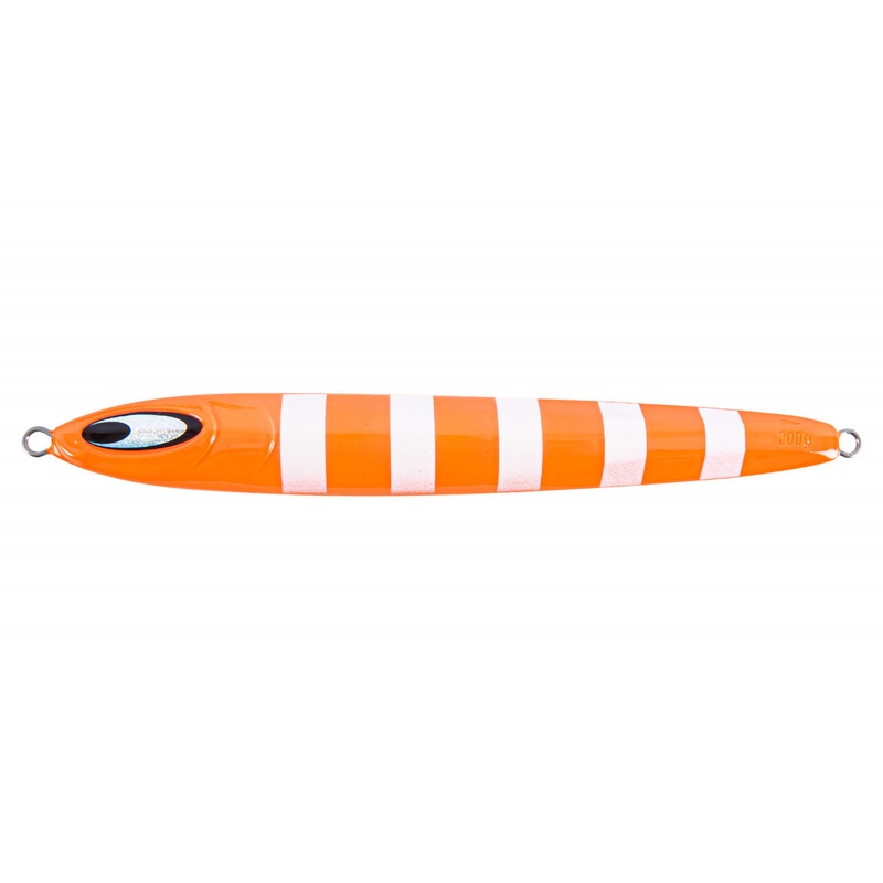Daiwa SL Semi-Long Metal Jigs Full Zebra Orange 80 gram/2 4/5 oz – 4 4/5 inch