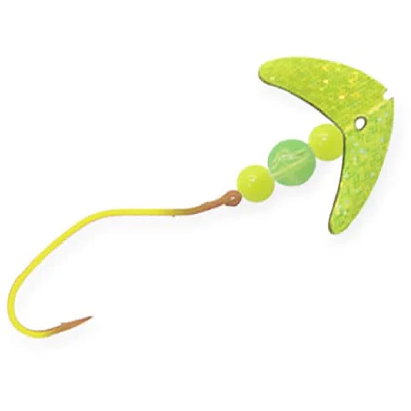 Mack’s Lure Smile Blade Spinner – Slow Death Pro Rig Chartreuse Sparkle/Yellow Chartreuse/Chartreuse