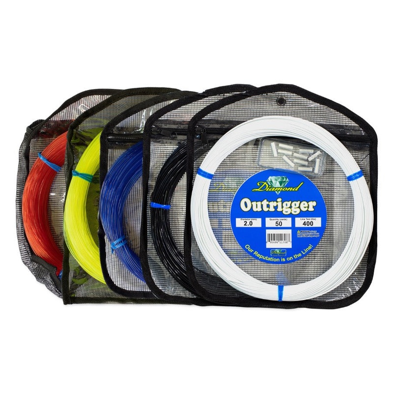 DIAMOND OUTRIGGER 400LB MONOFILAMENT COIL 50 YARDS DARK BLUE