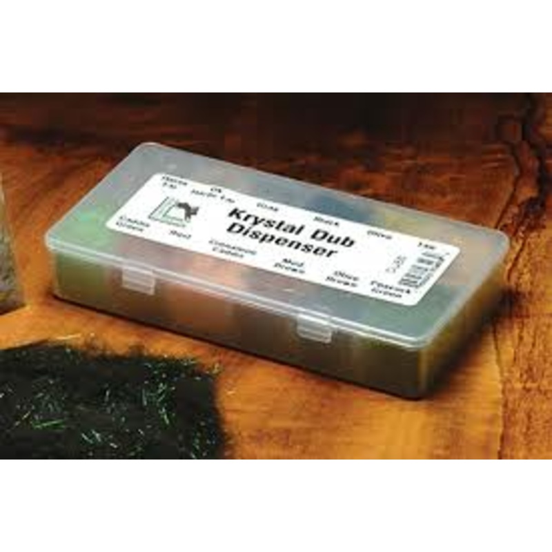 Krystal Dub Dispenser – 12 Popular Colors – by Hareline Dubbin – Fly Tying