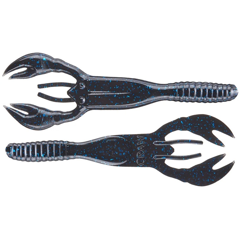 Yum Salt Craw – 4 Inch Black Blue Flake 4 inch – 8 Pack
