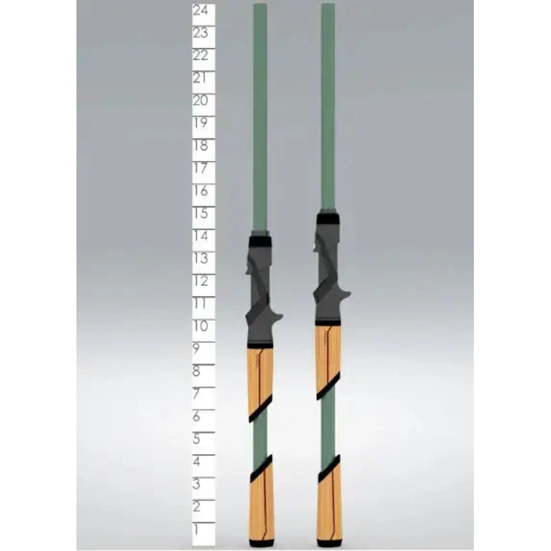 St. Croix Mojo Bass Glass Trigon Casting Rods 7’2″ Heavy Mod