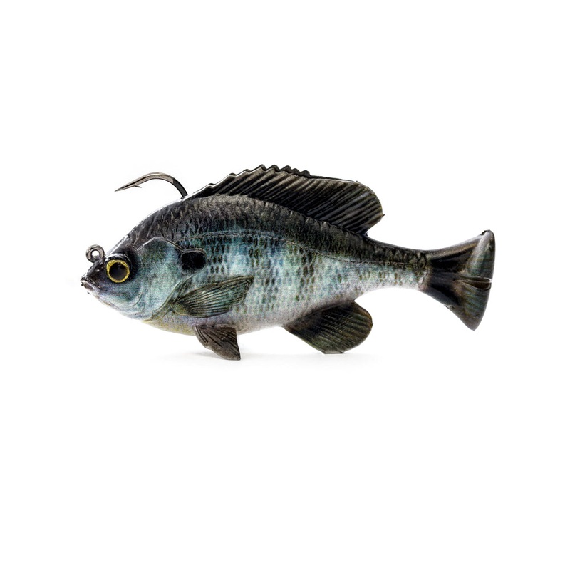 SAVAGE GEAR PULSE TAIL RTF BLUEGILL SWIMBAIT Black Gill 3″