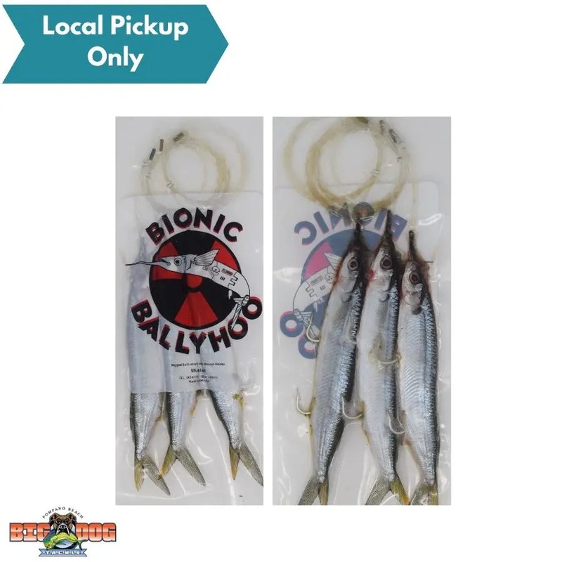 BIONIC BAIT BALLYHOO MONO RIGGED DOUBLE HOOK 3 PACK