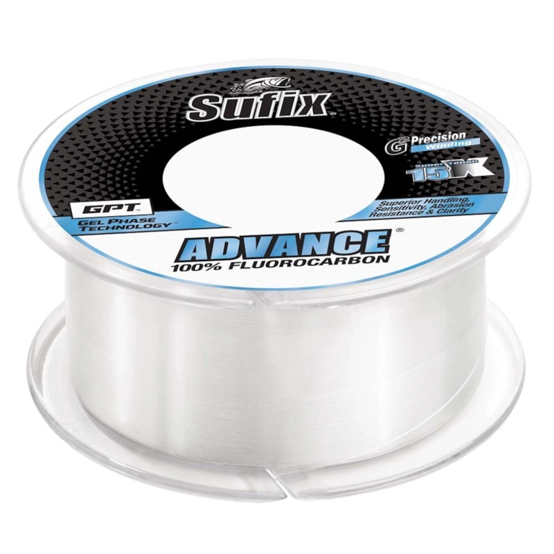 Sufix Advance Fluorocarbon Fishing Line, 25lb Test, 200 Yd Spool