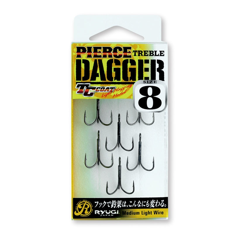 Ryugi Pierce Dagger Treble Hook | Premium Treble Fishing Hook | Size 5 – 12 5