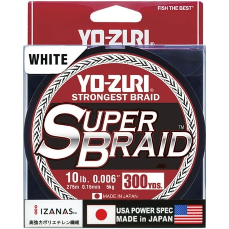 Yo-Zuri YZ SB 80LB WH 300YD SuperBraid Line 80LB 300YD White