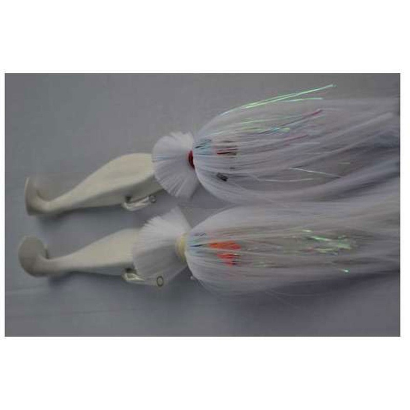 Blue Water Candy 60275 Parachute Rig, 6″, 3 oz/2 oz, Shad White