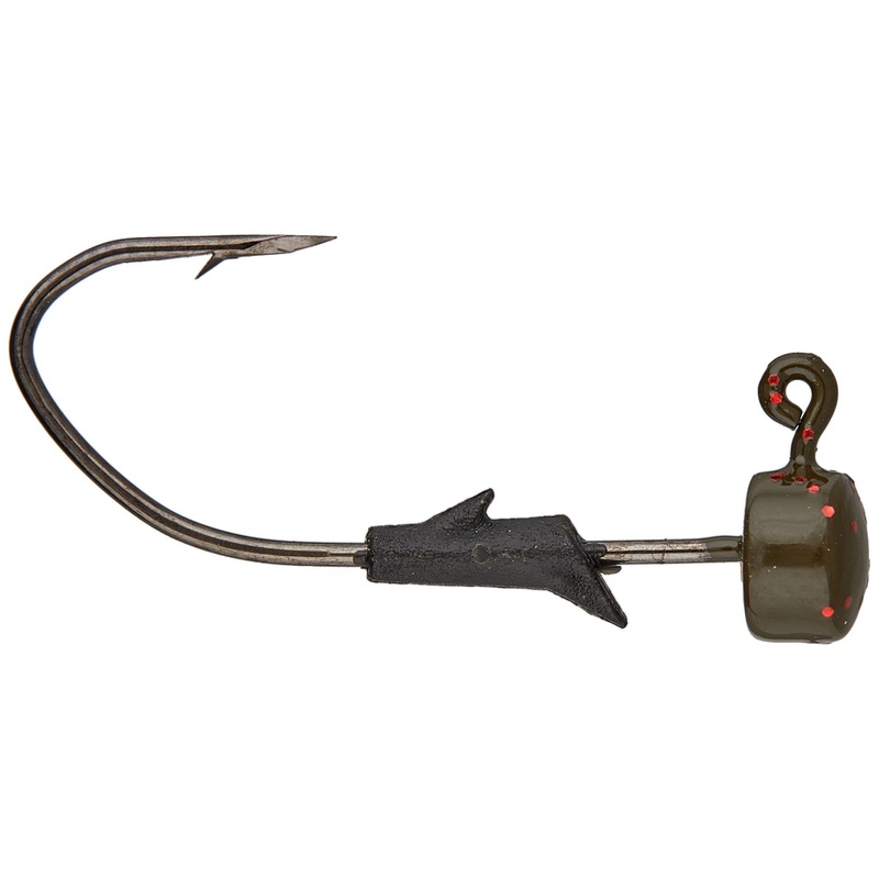Eagle Claw Trokar Tungsten Pro-V Finesse Ned Rig Jighead 2 pack Black 1/15 oz