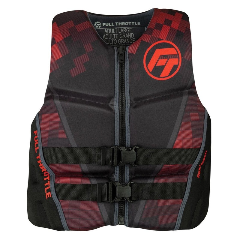 Full Throttle 142500-100-030-22 Mens Rapid-Dry Flex-Back Red M