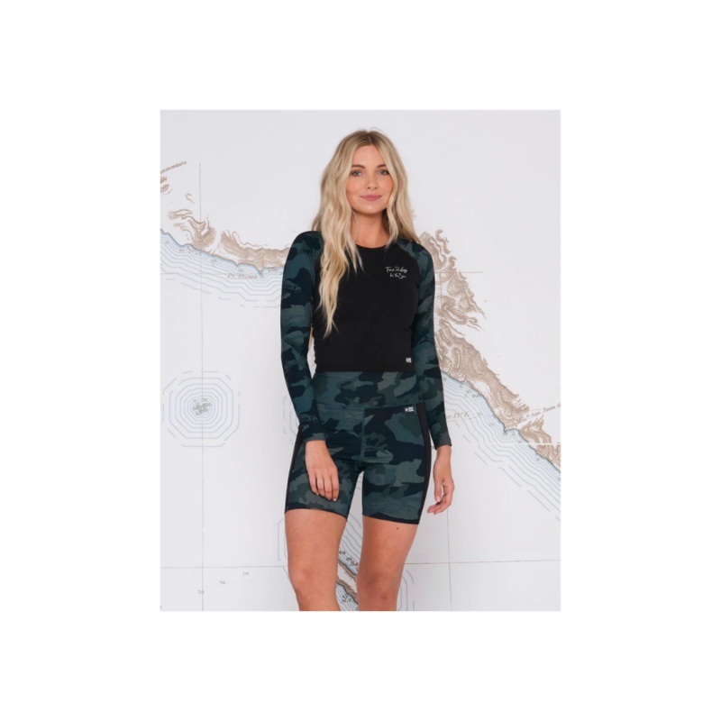 SALTY CREW BIKE SHORT JADE CAMO XS