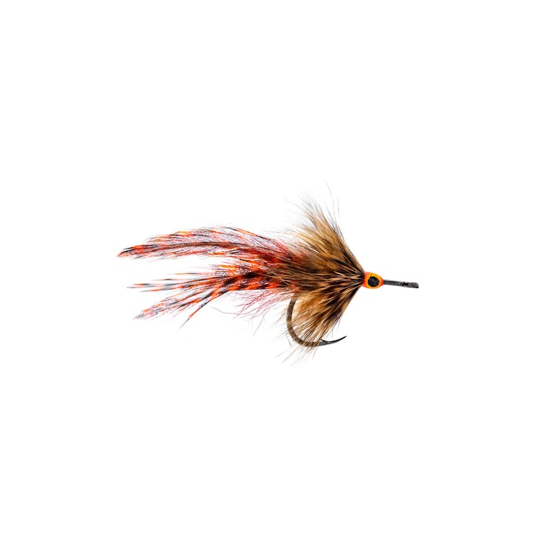 Umpqua Bigeye Tarpon – Orange/Grizzly (3-Pack) Small Orange/Grizzly