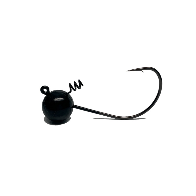 Black Shaky Finesse Jigs | Screw Locks | Bass Jigs 1/4oz 2/0