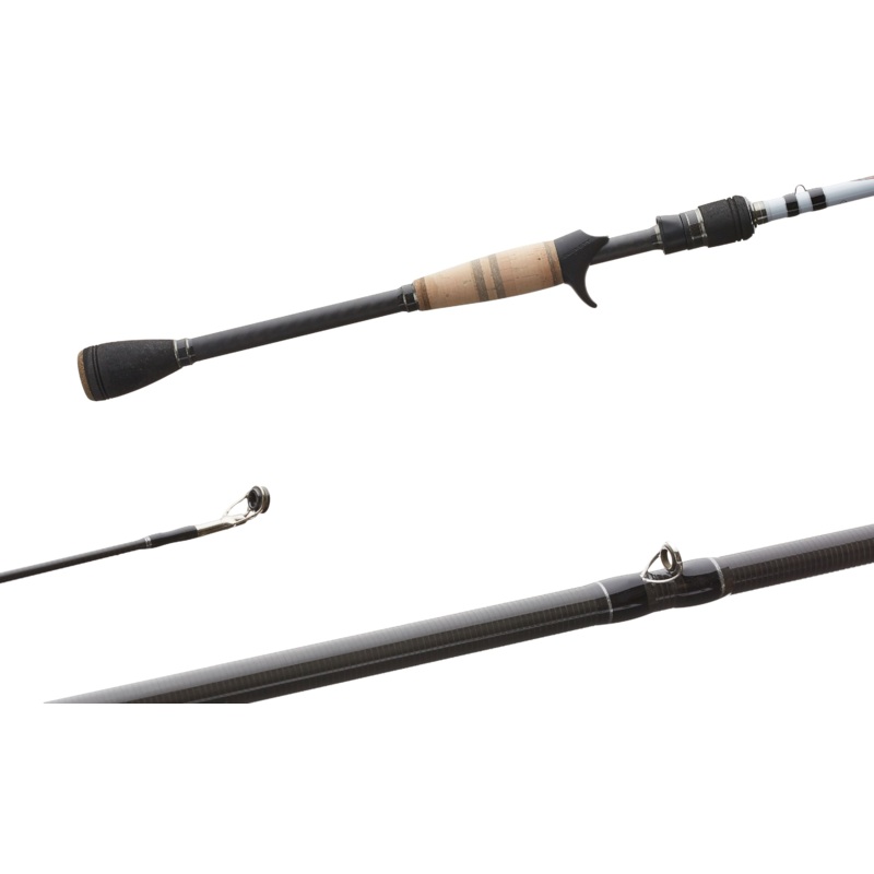 Duckett Fishing Black Ice Series Casting Rods 6 feet 8 inches – Medium – Fast