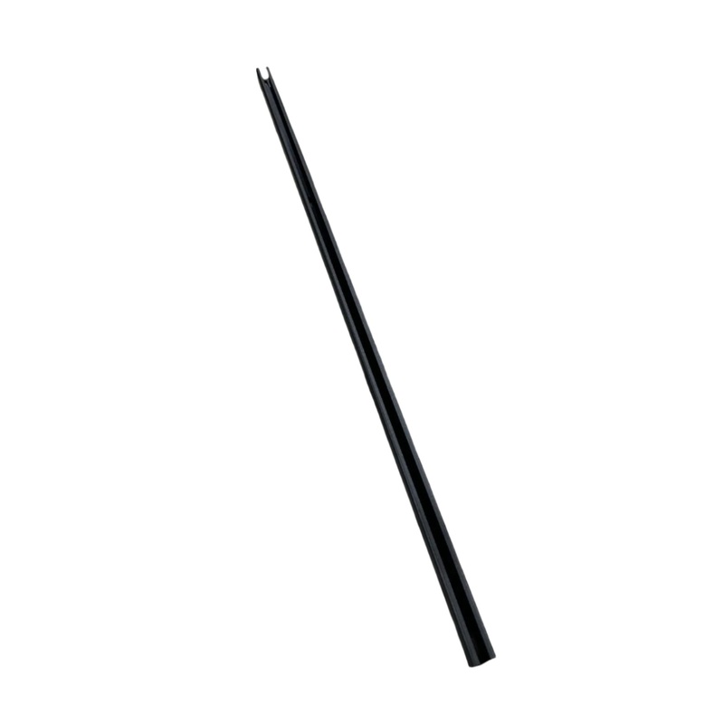 Extrusion, AL Groove Black 29″ Straight, Square End
