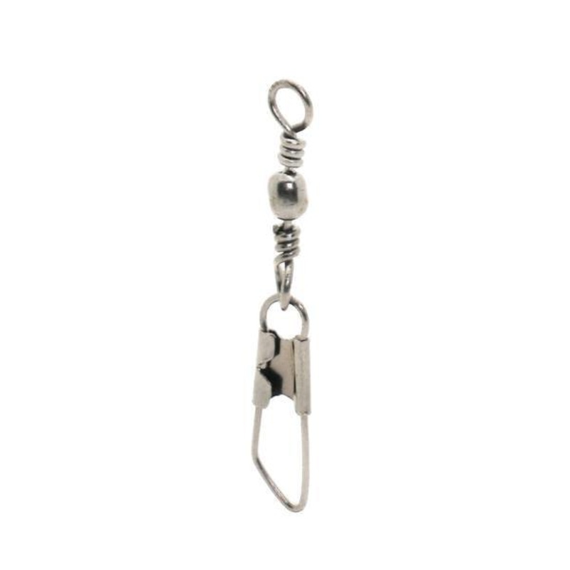 Mustad Barrel Swivels with Safety Snap Size 10 – Q’ty/Pk 12