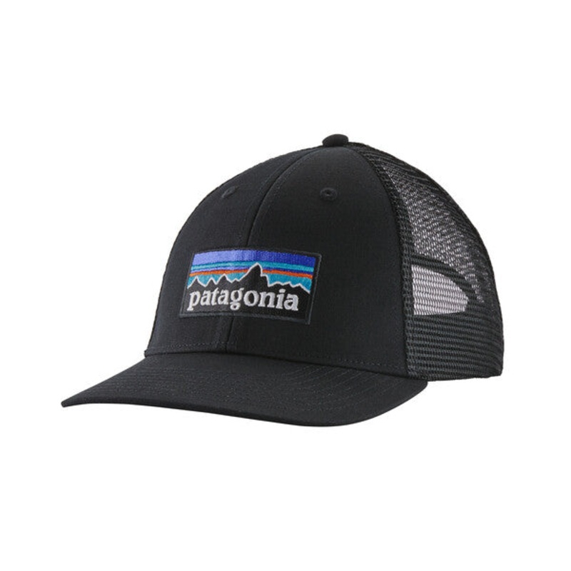 Patagonia P-6 Logo LoPro Trucker Hat – Black