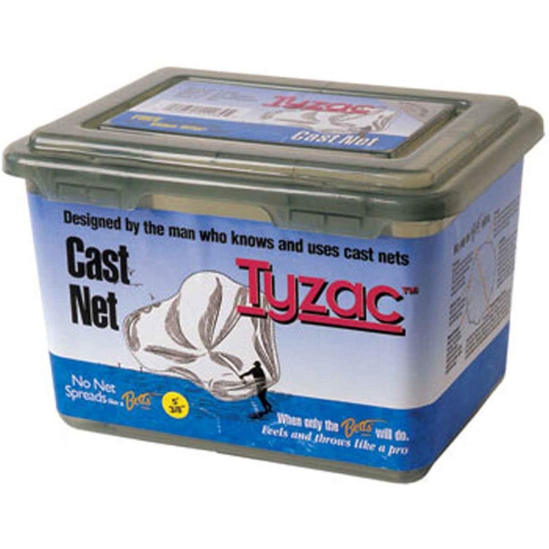 Betts Tyzac Mono Cast 4′ 3/8″ Mesh 3/4Lb Iron Weights per Ft
