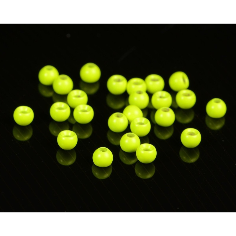 Hareline Dazzle Brass Beads 5/64 2.0mm Black Gloss