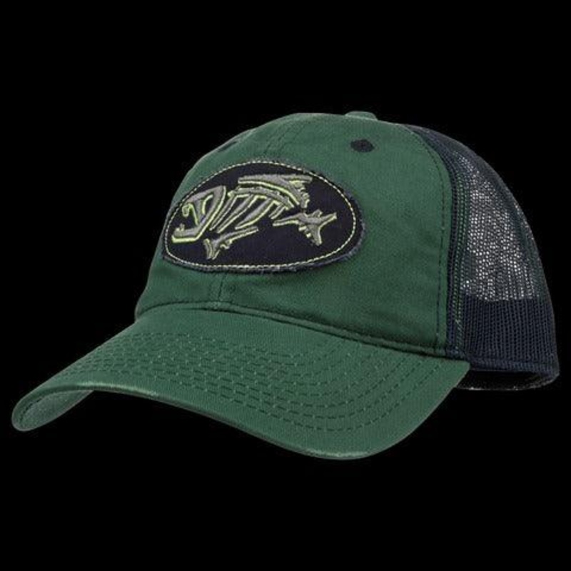 G. Loomis Distressed Oval Cap Green One Size Fits Most Green